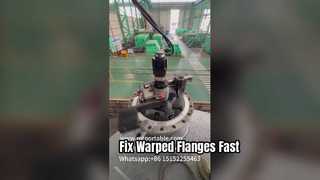 FI40 Flange Facer Repair Warped Industrial Flanges